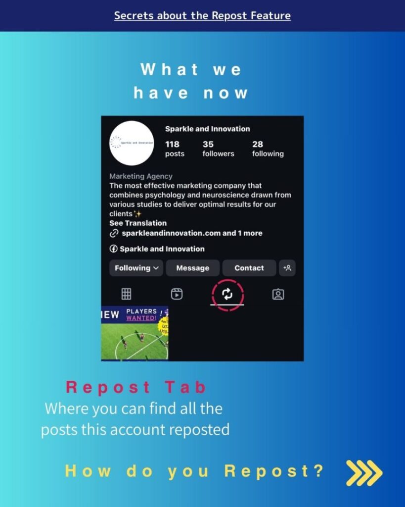 Instagram Repost Tab
