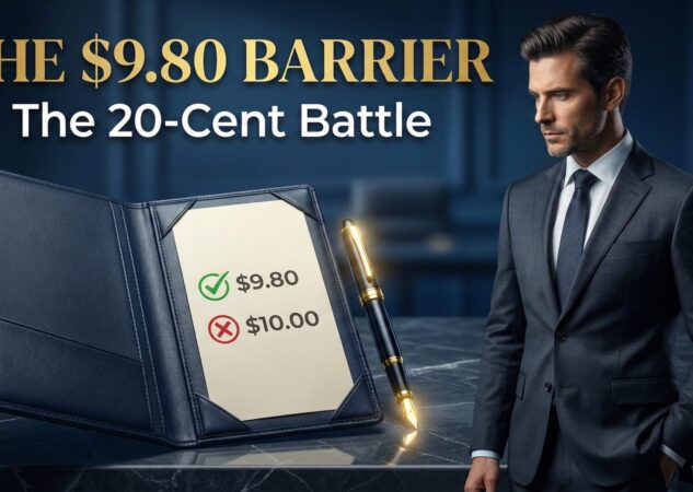 The $9.80 Barrier: The 20-Cent Battle (Left Digit Effect)