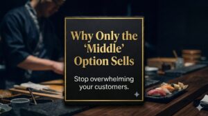The Decoy Effect: Why Only the “Middle” Option Sells in Menu Design