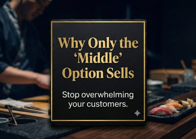 The Decoy Effect: Why Only the “Middle” Option Sells in Menu Design