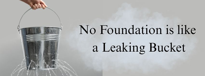 leaking bucket header